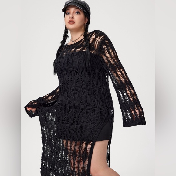 Zara knitted pull over black long sleeve nwt - Picture 10 of 10